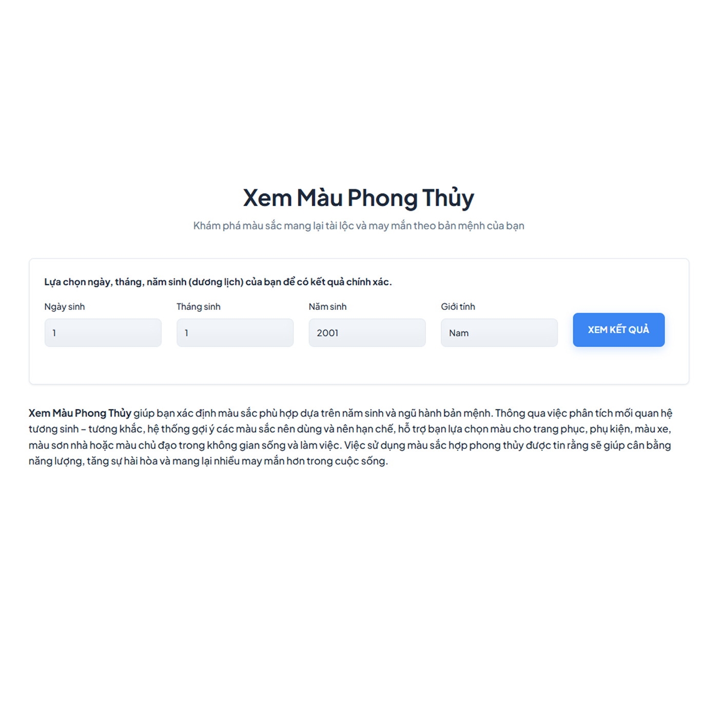 vPlugin Xem Màu Sơn Phong Thủy 3 Xem màu phong thủy