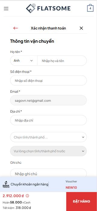 vPlugin Checkout Onepage - Checkout 1 Trang, Địa Chỉ VN & Tích Điểm Cash 3 vPlugin Checkout Onepage - Checkout 1 Trang, Địa Chỉ VN & Tích Điểm Cash - Ảnh 3
